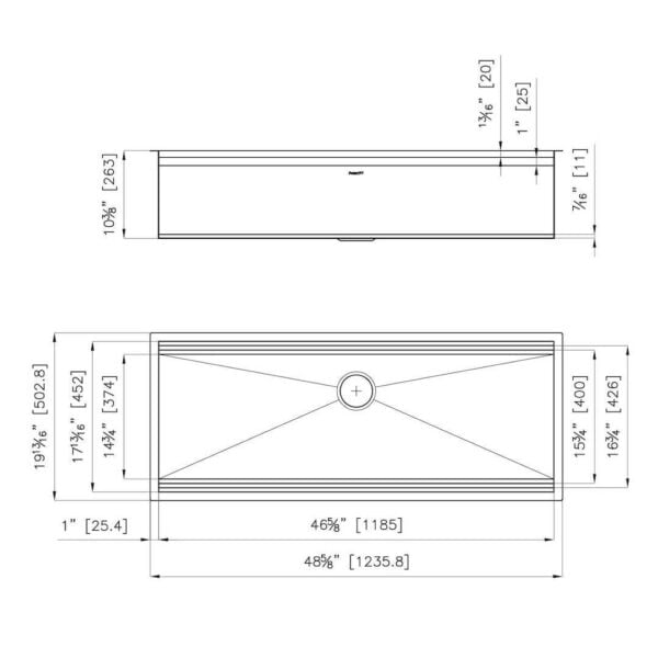 Sink Happy Hour 49″ x 20" – U/M