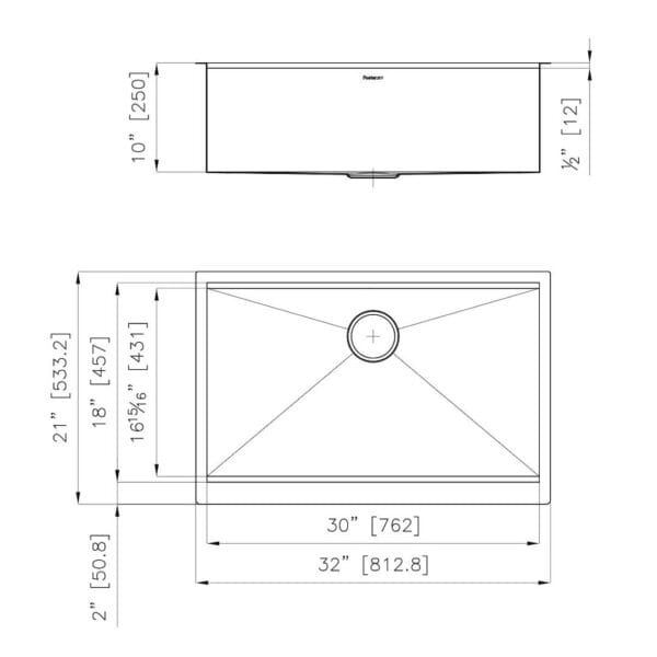 Sink Apron 30″ x 18" – U/M