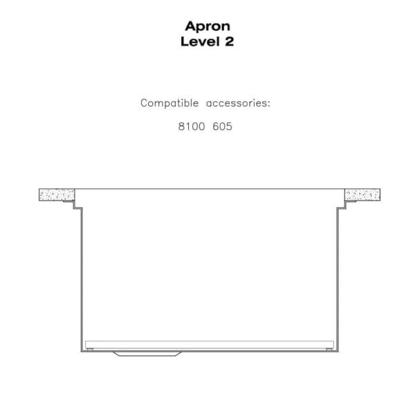 Sink Apron 30″ x 18" – U/M