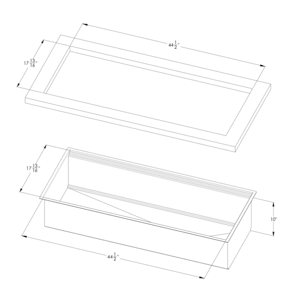 Sink Leonardo 46″ x 20" – U/M - (USA)