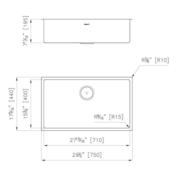 KE Sink 30″ x 18" – U/M