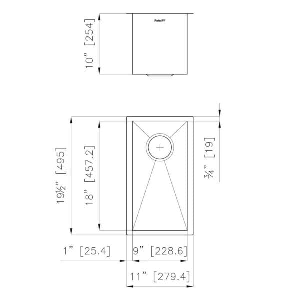 Armored Sink 11” x 20" – U/M
