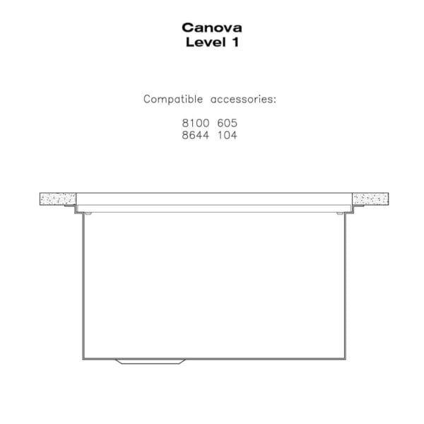 Sink Canova 19″ x 20" – U/M