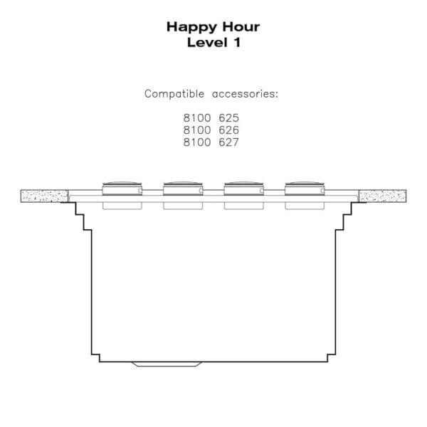 Sink Happy Hour 7' x 20" – U/M - (USA)