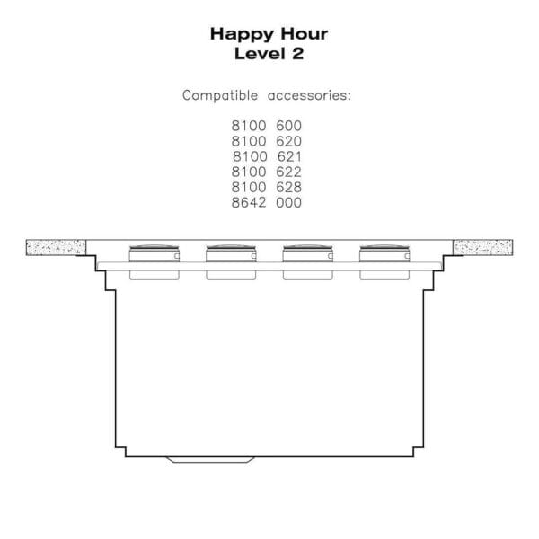 Sink Happy Hour 7' x 20" – U/M - (USA)