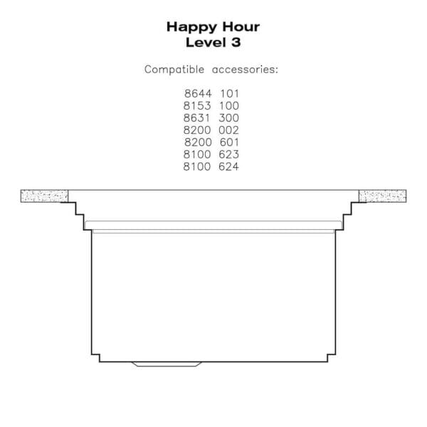 Sink Happy Hour 7' x 20" – U/M - (USA)