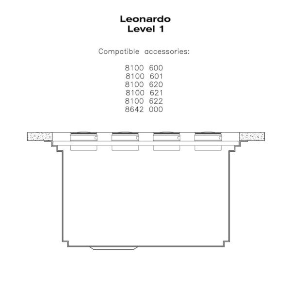 Sink Leonardo 32″ x 20" – U/M