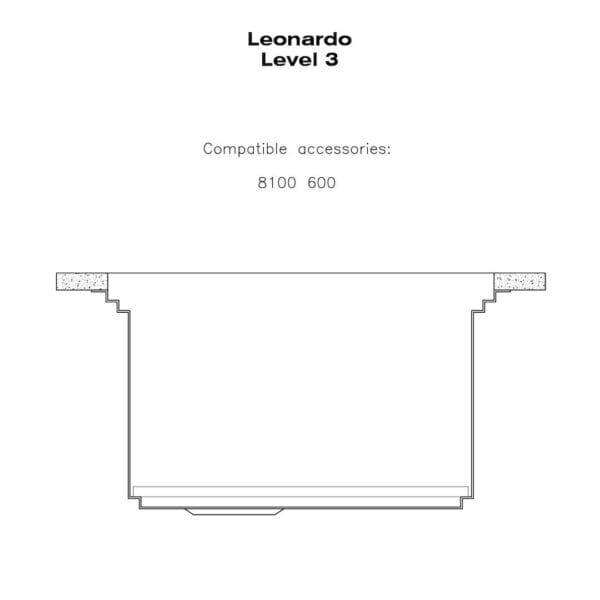 Sink Leonardo 40″ x 20" – U/M